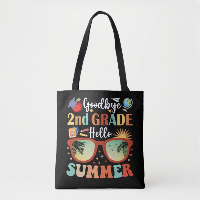 Bolso De Tela Adiós 2º grado Hola verano (Anverso)