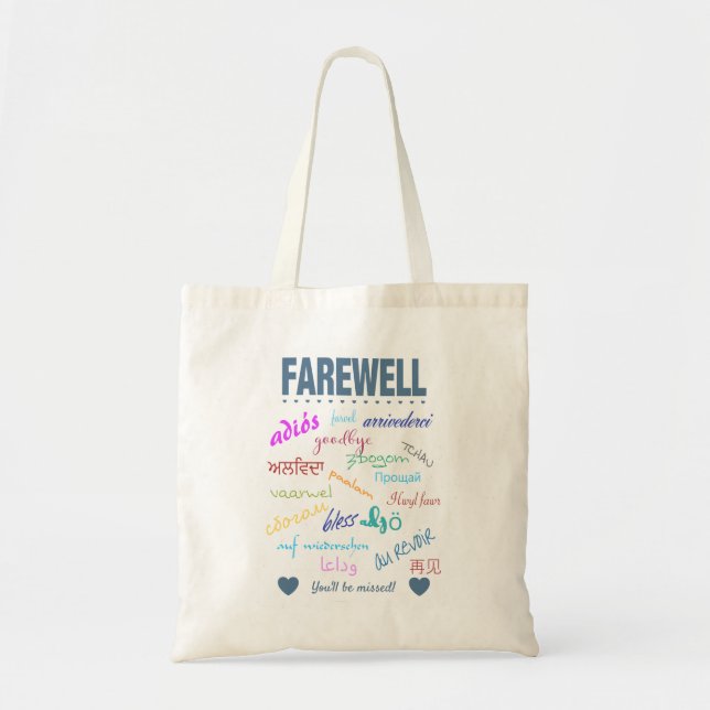 Bolso De Tela Adiós adiós (Frente)