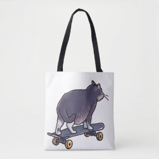 Bolso De Tela adiós al gato de patineta