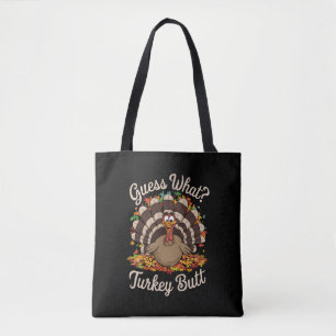 Bolso De Tela Adivina Qué Pavo Trasero Divertido Día De Acción D