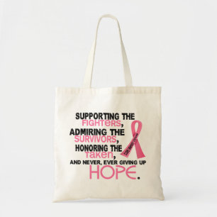 Bolso De Tela Admiración favorable honrando al cáncer de pecho