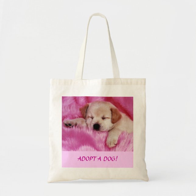 Bolso De Tela Adopt a Dog Bag (Frente)