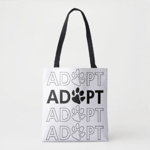 Bolso De Tela Adoptar texto apilado de la página