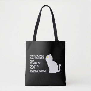 Bolso De Tela Adoptar un gato