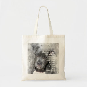 Bolso De Tela Adoptar Un Mascota De Refugio - Toro De Pit