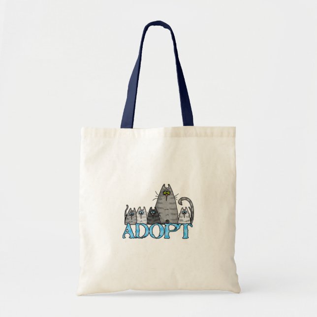 Bolso De Tela adopte (Frente)