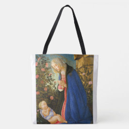 BOLSO DE TELA ADORA VIRGEN DE NIÑO CRISTO DORMIDO