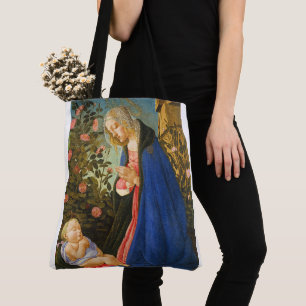 BOLSO DE TELA ADORA VIRGEN DE NIÑO CRISTO DORMIDO