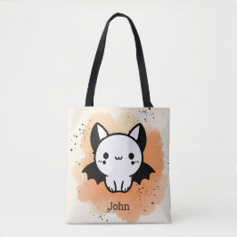Bolso De Tela Adorable Bat Buddy - Arte de guardería Minimalista