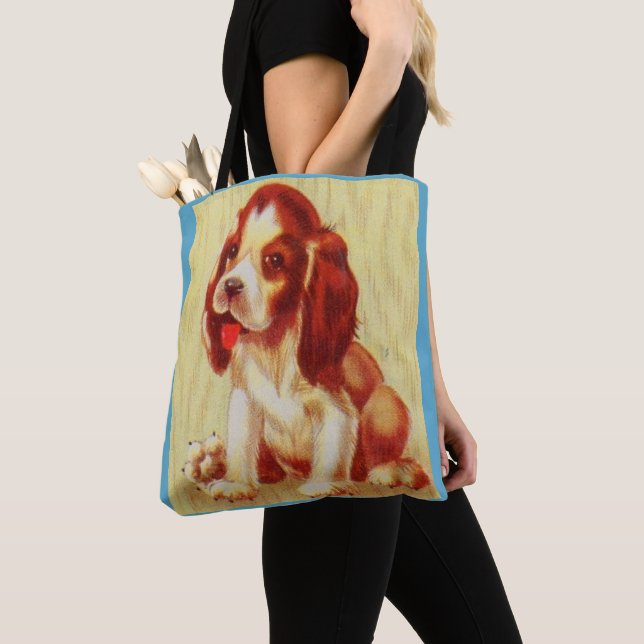 Bolso De Tela adorable cachorro beagle (Detalle)