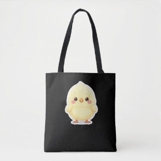 Bolso De Tela Adorable Fluffy Chibi Chick