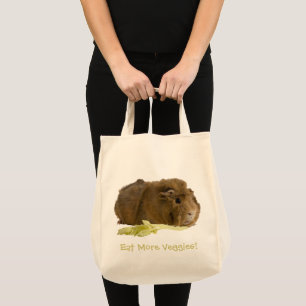 Bolso De Tela Adorable Foto De Cerdo De Guinea Reutilizable Eco 