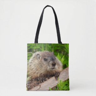 Bolso De Tela Adorable Groundhog Woodchuck