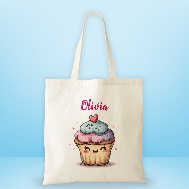 Bolso De Tela Adorable Kawaii Cupcake (Subido por el creador)