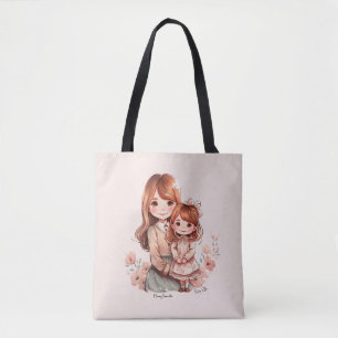 Bolso De Tela Adorable mamá y yegua