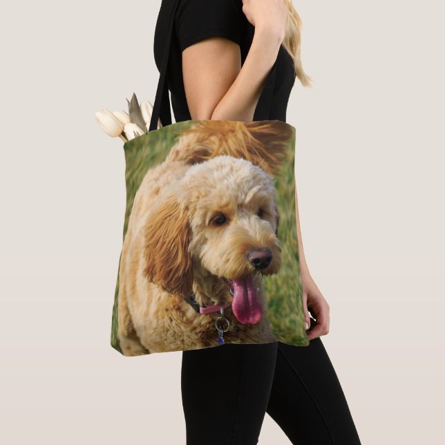 Bolso De Tela Adorable perro dordendoodle (Detalle)