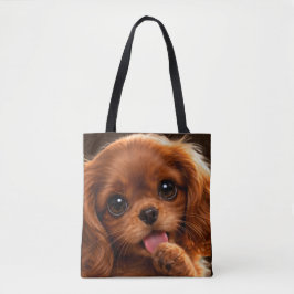 Bolso De Tela Adorable Ruby Cavalier Spaniel 