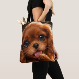 Bolso De Tela Adorable Ruby Cavalier Spaniel 