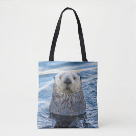 Bolso De Tela Adorable Sea Otter Peeks