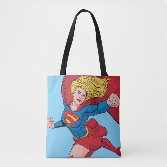 Bolso De Tela Adorable Supergirl Stance (Anverso)