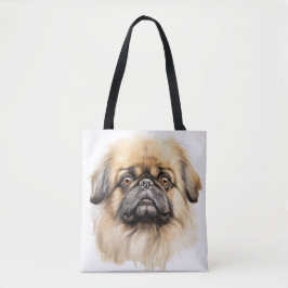 BOLSO DE TELA ADORABLE TAN PEKINGESE PUPPY DOG