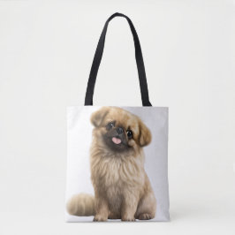 BOLSO DE TELA ADORABLE TAN PEKINGESE PUPPY DOG