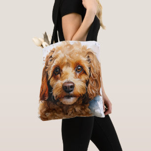 BOLSO DE TELA ADORABLE TINTO APRICOT TOY POODLE DOG