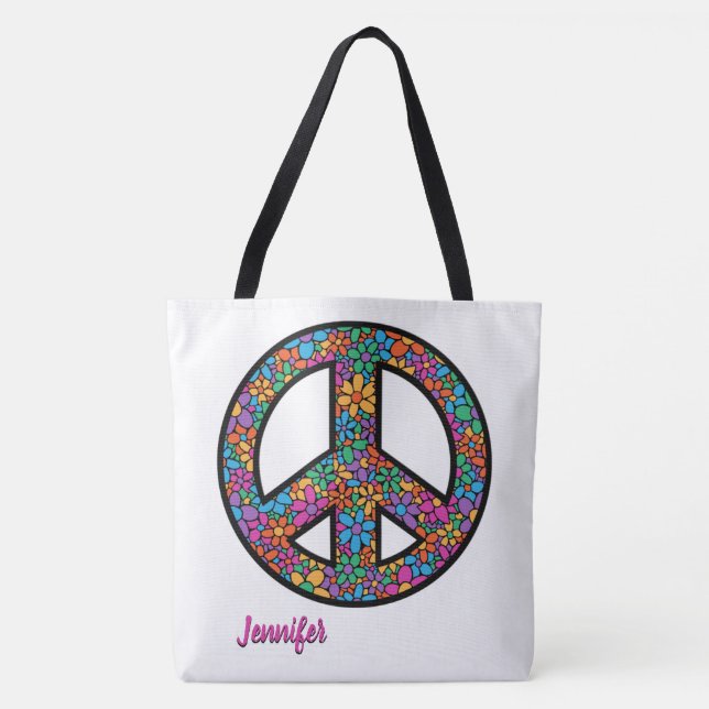 Bolso De Tela Adorables Personalizado Tote Bag Bohemian símbolo  (Anverso)