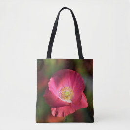 Bolso De Tela Adormidera rosa en la fotografía de Sunshine