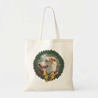 Bolso De Tela Adorno con corona navideña para mascota