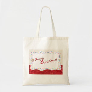 Bolso De Tela Adorno Navideño Giratorio Personalizado Merry Chri