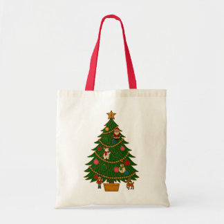 Bolso De Tela Adornos de personaje de árbol de Navidad de arte c
