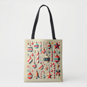 Bolso De Tela Adornos Navideños Festivos con Ornamentos
