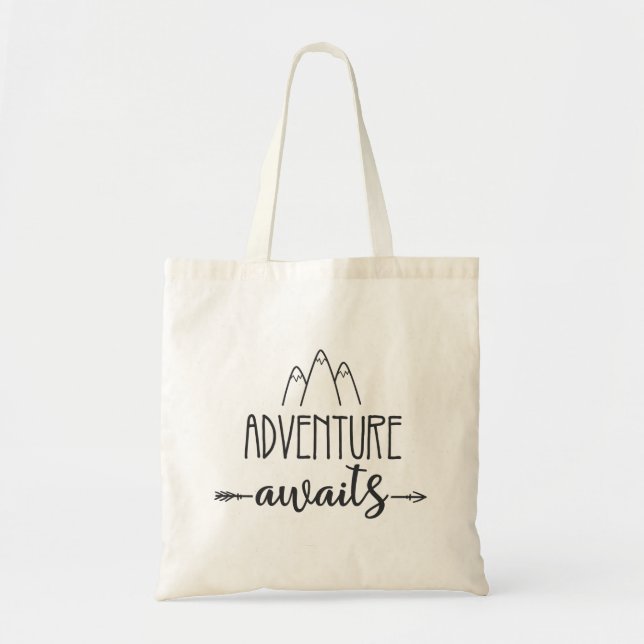 Bolso De Tela Adventure Awaits (Frente)