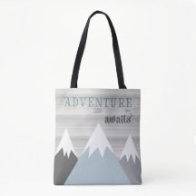 Adventure Awaits Mountain Wooden
