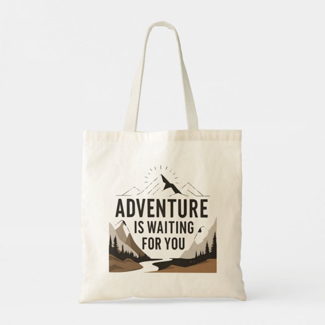 Bolso De Tela Adventure está esperando el regalo de amante del s (Reverso)