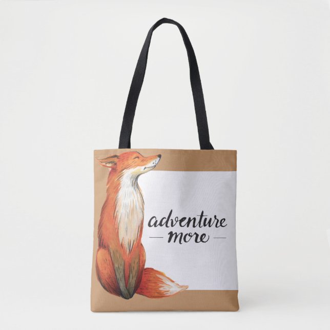 Bolso De Tela Adventure More Fox Tote Bag (Anverso)