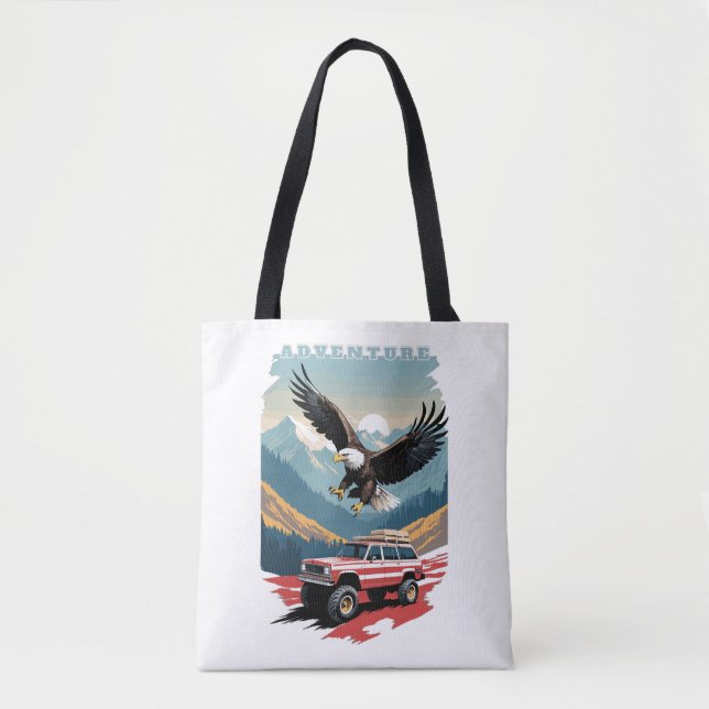 Bolso De Tela Adventure Trip USA (Anverso)