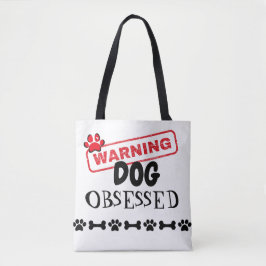 Bolso De Tela Advertencia obscena de perro