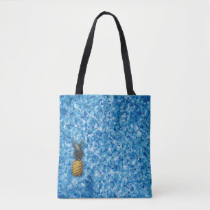 Bolso De Tela Aerial view photography of pineapple on body of wa