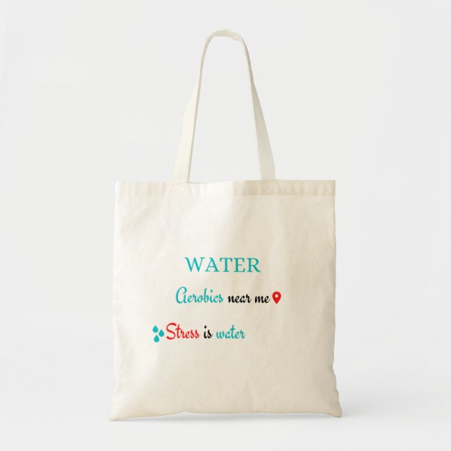 Bolso De Tela Aerobios del Agua Cerca De Mí (Frente)