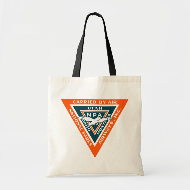 Bolso De Tela Aerolíneas de Parques Nacionales de 1925 (Frente)