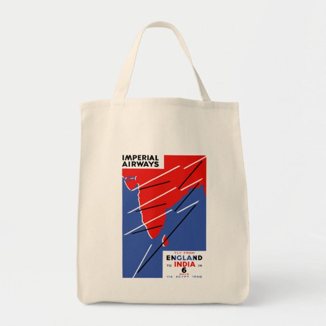 Bolso De Tela Aerolíneas imperiales ~ India (Frente)