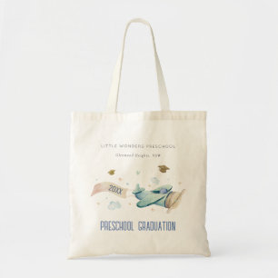 Bolso De Tela Aeronave Cute Kids Sky Stars Graduación preescolar