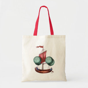 Bolso De Tela Aeronaves aerostáticas con vela roja