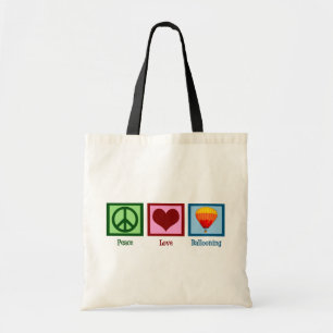 Bolso De Tela Aerostación del amor de la paz