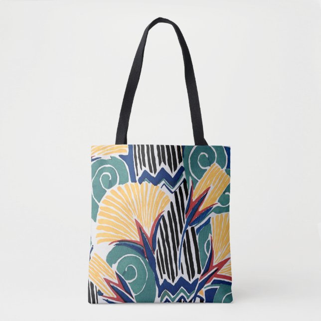 Bolso De Tela Aesthetic flower pattern background  (Anverso)