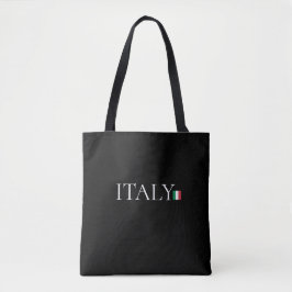 Bolso De Tela Aesthetic Sustainability Black Tote Bag Italy