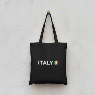Bolso De Tela Aesthetic Sustainability Black Tote Bag Italy