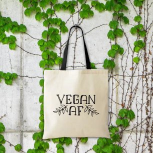 Bolso De Tela AF minimalista Black Vegan